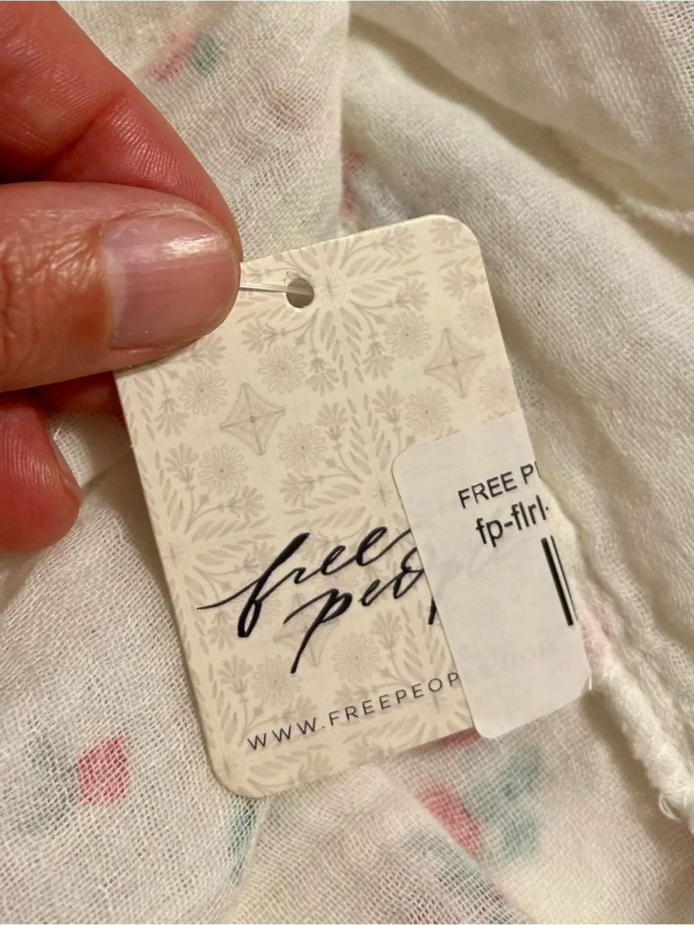 NWT Free People Chloe Printed Top